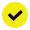 A yellow check icon.